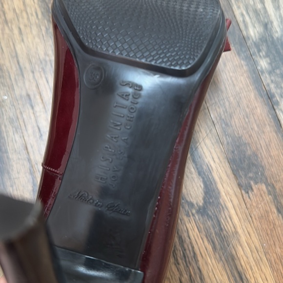 HISPANICITAS BURGUNDY BOW shoes - Picture 3 of 7